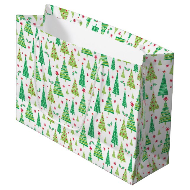 Christmas Holiday Gift Bag (Front Angled)
