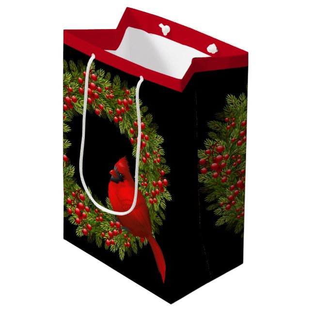 Christmas Holiday Gift Bag (Front Angled)