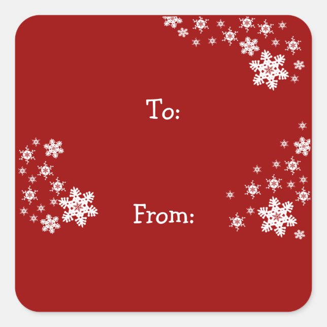 Christmas Holiday Gift Stickers (Front)