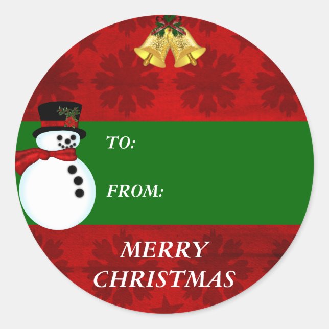 Christmas Holiday gift tag (Front)