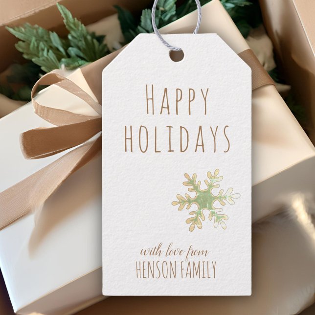 Christmas Holiday Gift Tag - Festive Snowflake (Creator Uploaded)