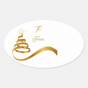 Christmas Holiday Gift Tag Sticker