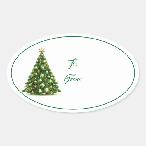 Christmas Holiday Gift Tag Sticker