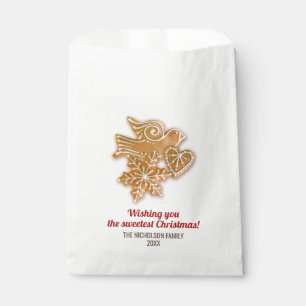 Christmas Holiday Gingerbread Cookie Exchange Favor Bag