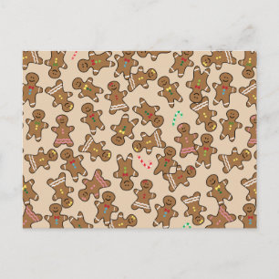 Christmas Holiday Gingerbread Cookies Postcard