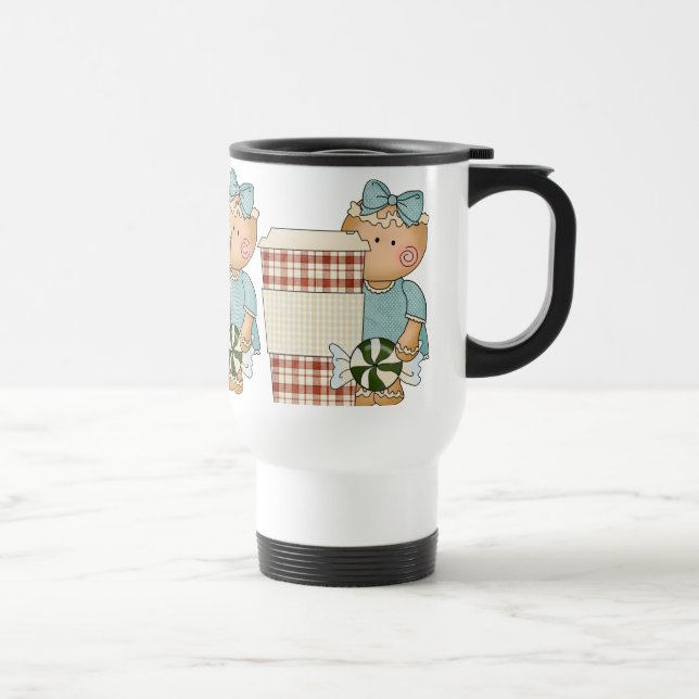 Christmas Holiday Gingerbread travel mug (Right)
