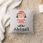 Christmas Holiday Girl Elf Pillow