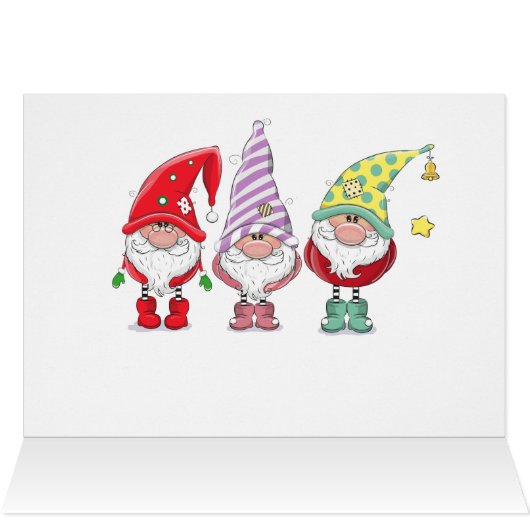 Christmas / Holiday Gnomes Card (Inside Horizontal (Top))