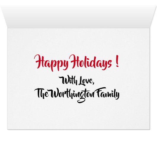 Christmas / Holiday Gnomes Card (Inside Horizontal (Bottom))