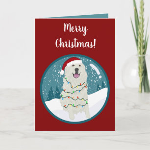Christmas Holiday Great Pyrenees Card