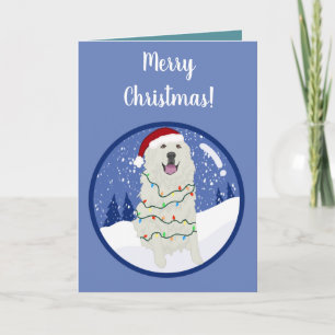 Christmas Holiday Great Pyrenees  Card