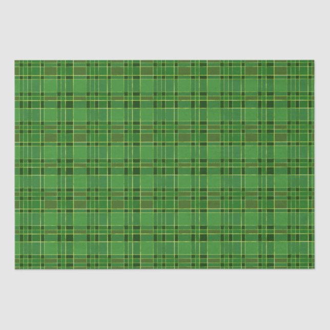 Christmas Holiday Green and Gold Tissue Paper (Front)