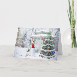 Christmas Holiday - Happy Holiday Xmas Scene Girl