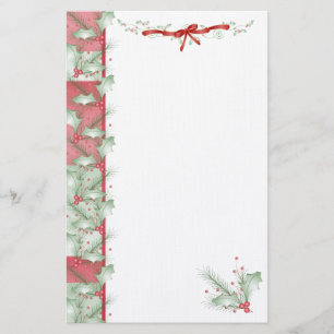 Christmas Holiday_Happy Holly Days Stationery