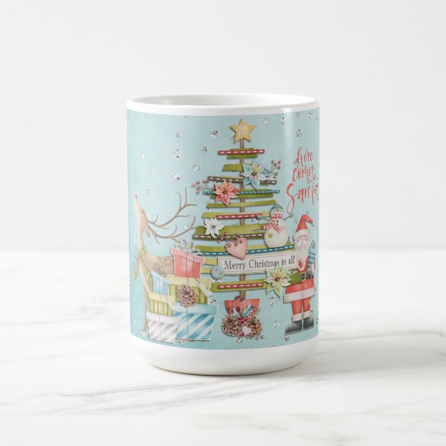 Christmas Holiday - Here Comes Santa Coffee Mug (Center)