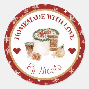 Christmas Holiday Homemade Baking Label