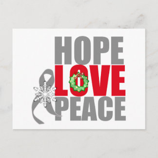 Christmas Holiday Hope Love Peace Brain Cancer