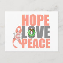 Christmas Holiday Hope Love Peace Uterine Cancer