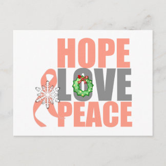 Christmas Holiday Hope Love Peace Uterine Cancer