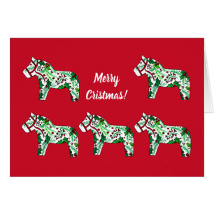 Christmas Holiday Horse Cards