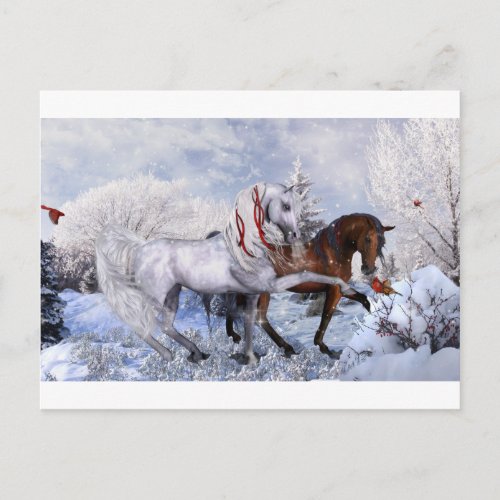 Christmas Holiday Horses