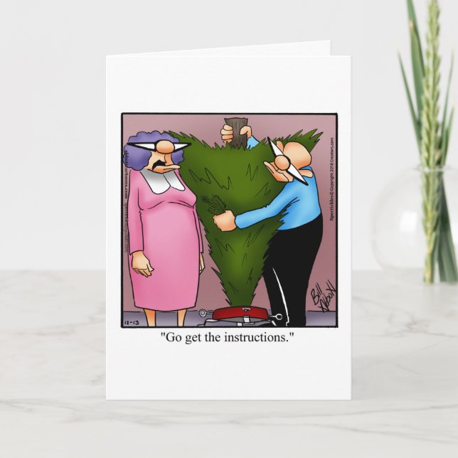 Christmas Holiday Humor Greeting Card  (Front)