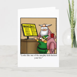 Christmas Holiday Humor Greeting Card