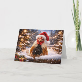 Christmas Holiday Humor with Funny Chicken Card