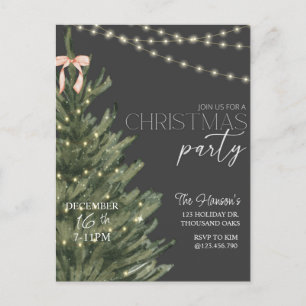 Christmas, Holiday Invitation, Holiday Party, Postcard