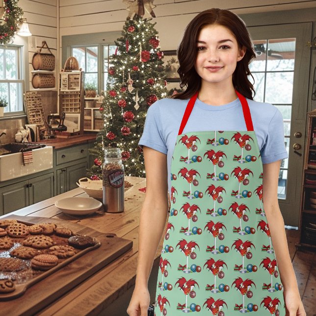 Christmas Holiday Joy Dragon Apron (Creator Uploaded)