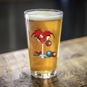 Christmas holiday Joy Dragon Glass