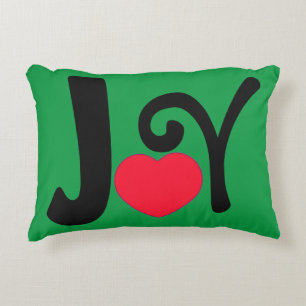 Christmas Holiday Joy Love Accent Pillow