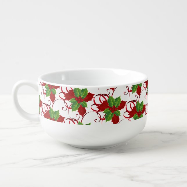 Christmas Holiday Jumbo Soup Mug (Right)