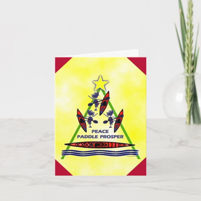Christmas Holiday Kayak Card (Front)