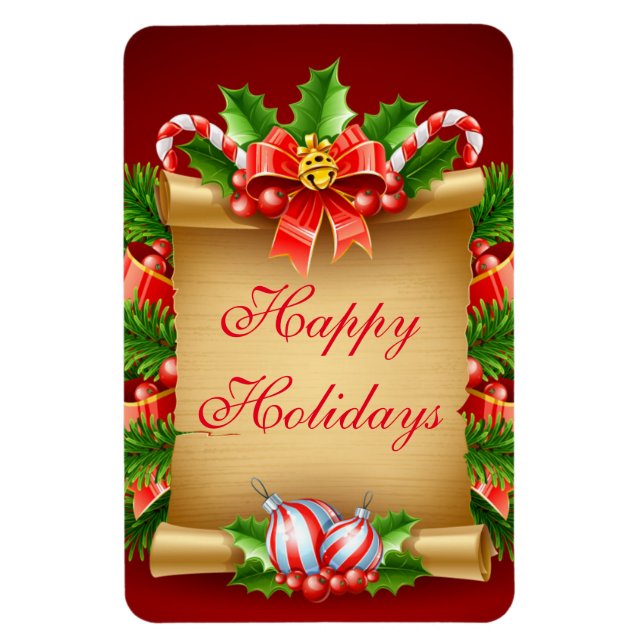 Christmas Holiday Magnet (Vertical)