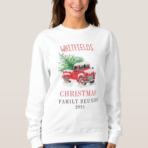 Christmas Holiday Matching Family Reunion Custom Sweatshirt