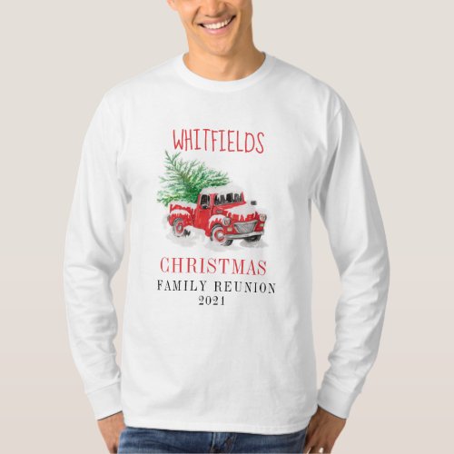Christmas Holiday Matching Family Reunion Custom T_Shirt