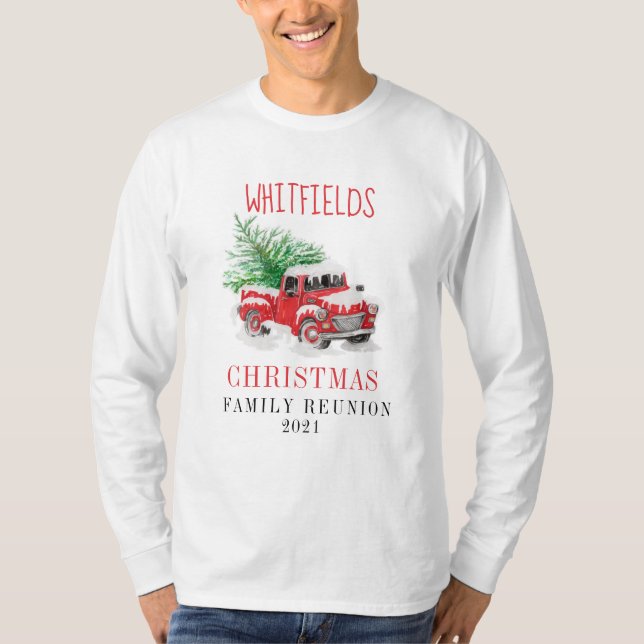 Christmas Holiday Matching Family Reunion Custom T-Shirt (Front)