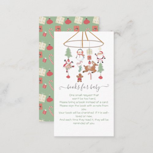 Christmas Holiday Mobile Books for Baby Business Card