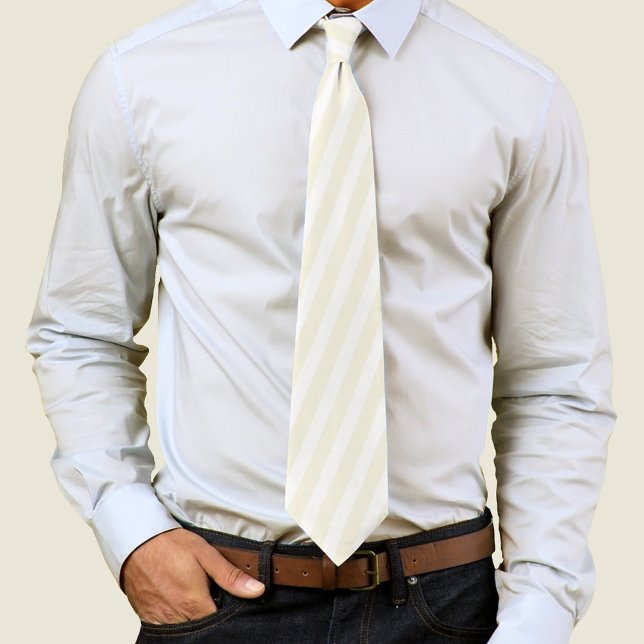 Christmas Holiday Modern Minimalist Gold Stripes Neck Tie (Gold striped neck tie pattern. )