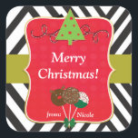 Christmas Holiday Modern Tree & Cake Pops Stickers<br><div class="desc">Christmas Holiday Modern Tree & Cake Pops Stickers. Customize any way you want. Matching items available.</div>