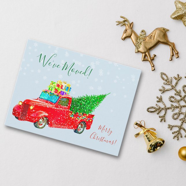 Christmas Holiday Moving Announcement We've Moved Postcard (Creator Uploaded)