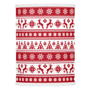 Christmas Holiday Nordic Pattern Cozy Lamp Shade