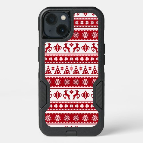 Christmas Holiday Nordic Pattern Cozy iPhone 13 Case