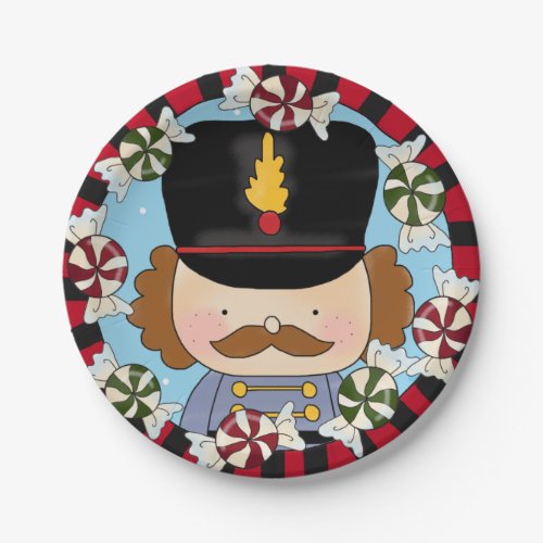 Christmas Holiday nutcarcker party paper plate