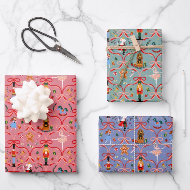 Christmas Holiday - Nutcracker Wrapping Paper Sheets (Front)