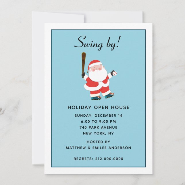 Christmas Holiday Open House Invitation (Front)