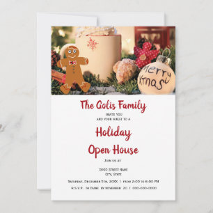 Christmas Holiday Open House Invitation