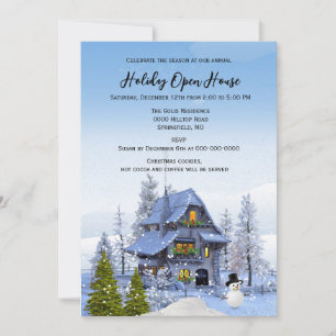 Christmas Holiday Open House Invitation