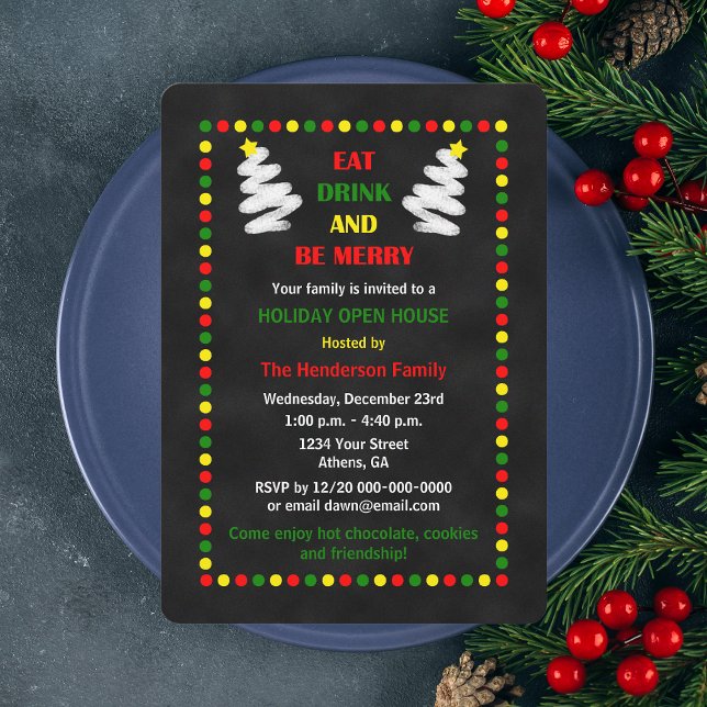 Christmas Holiday Open House Invitations (Creator Uploaded)